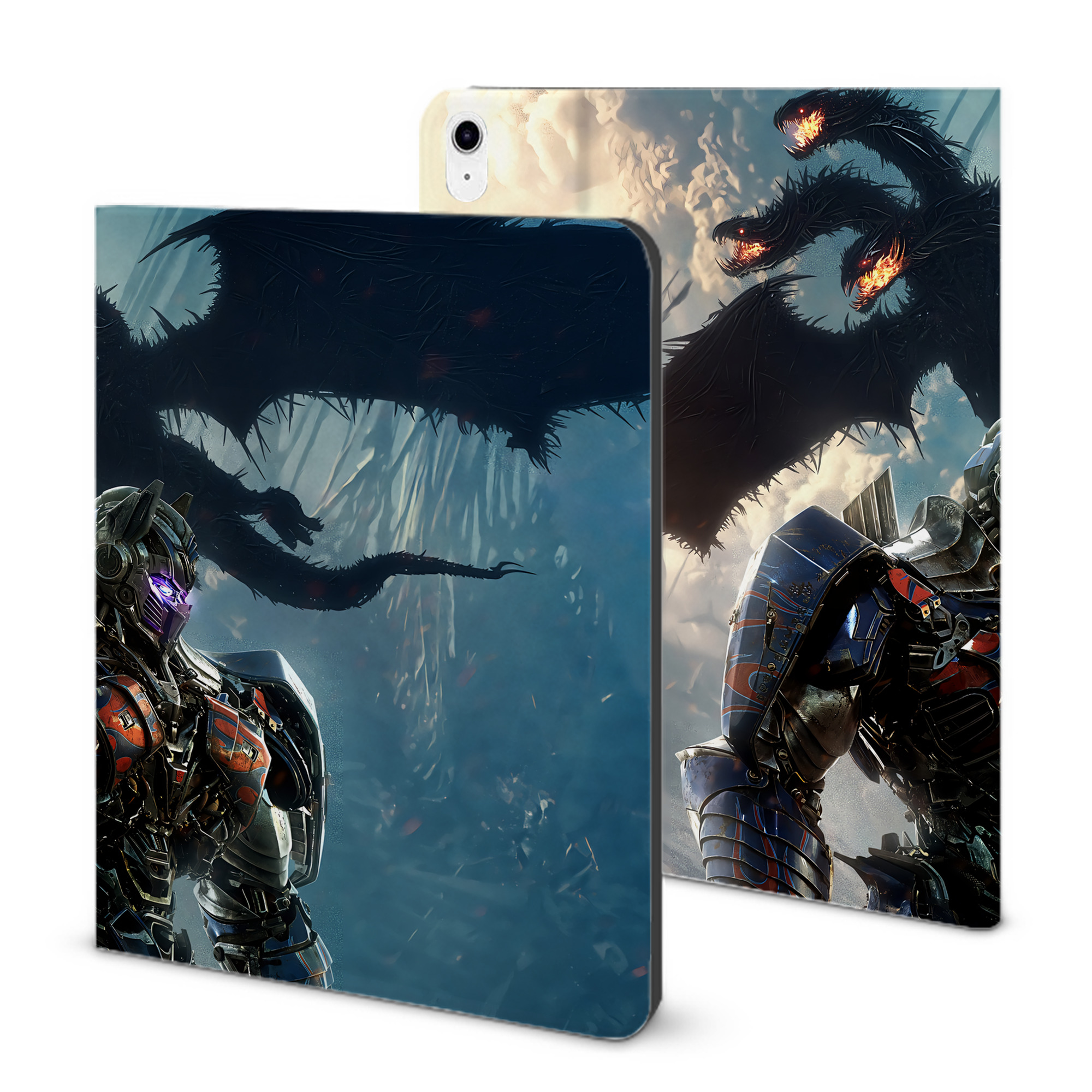 （画像用） Transformers トランスフォーマー IPad ケース ブック型 PUレザー TPU 耐衝撃 軽量 薄型 ペン収納なし 全面保護 IPad 各モデル対応